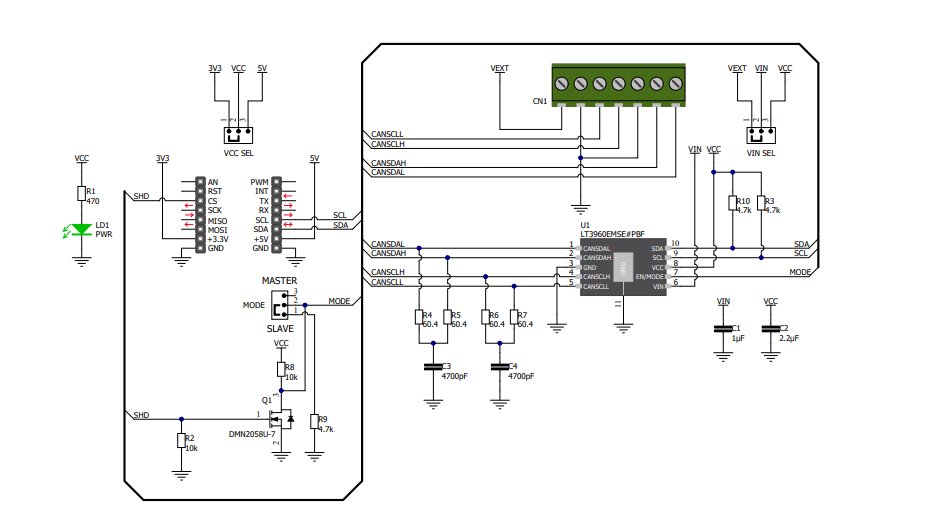 I2C 转 CAN模块