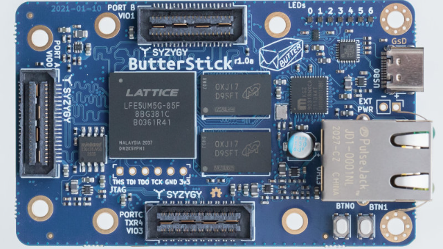 基于ECP5 FPGA的GigE到SYZYGY的接口板ButterStick