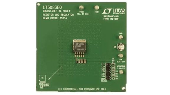 LT3083EQ 3A可调节线性调节器演示板DC1585A