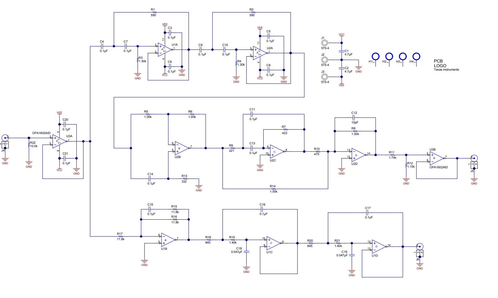 用于双向扬声器的模拟有源交叉电路
