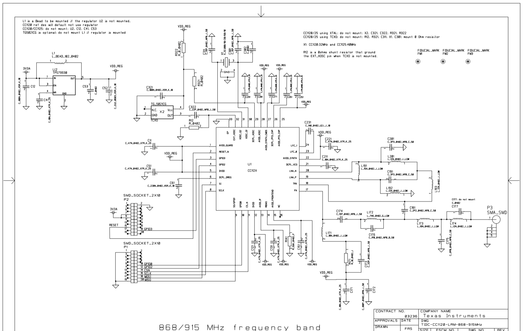 采用 CC1120 且低于 1GHz 的无线远距离参考设计（868 至 915MHz）