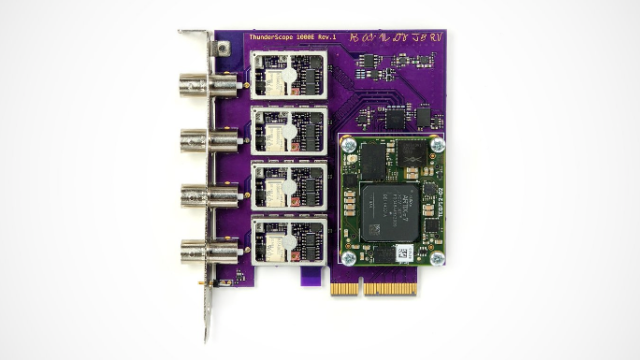 ThunderScope - 开源软件定义的示波器，350MHz/1Gsps，1Gbps同电脑的连接