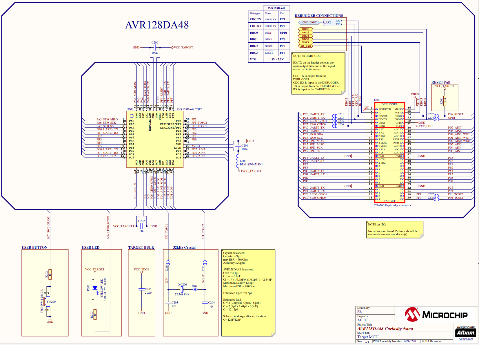 AVR128DA48 CURIOSITY NANO 评估套件